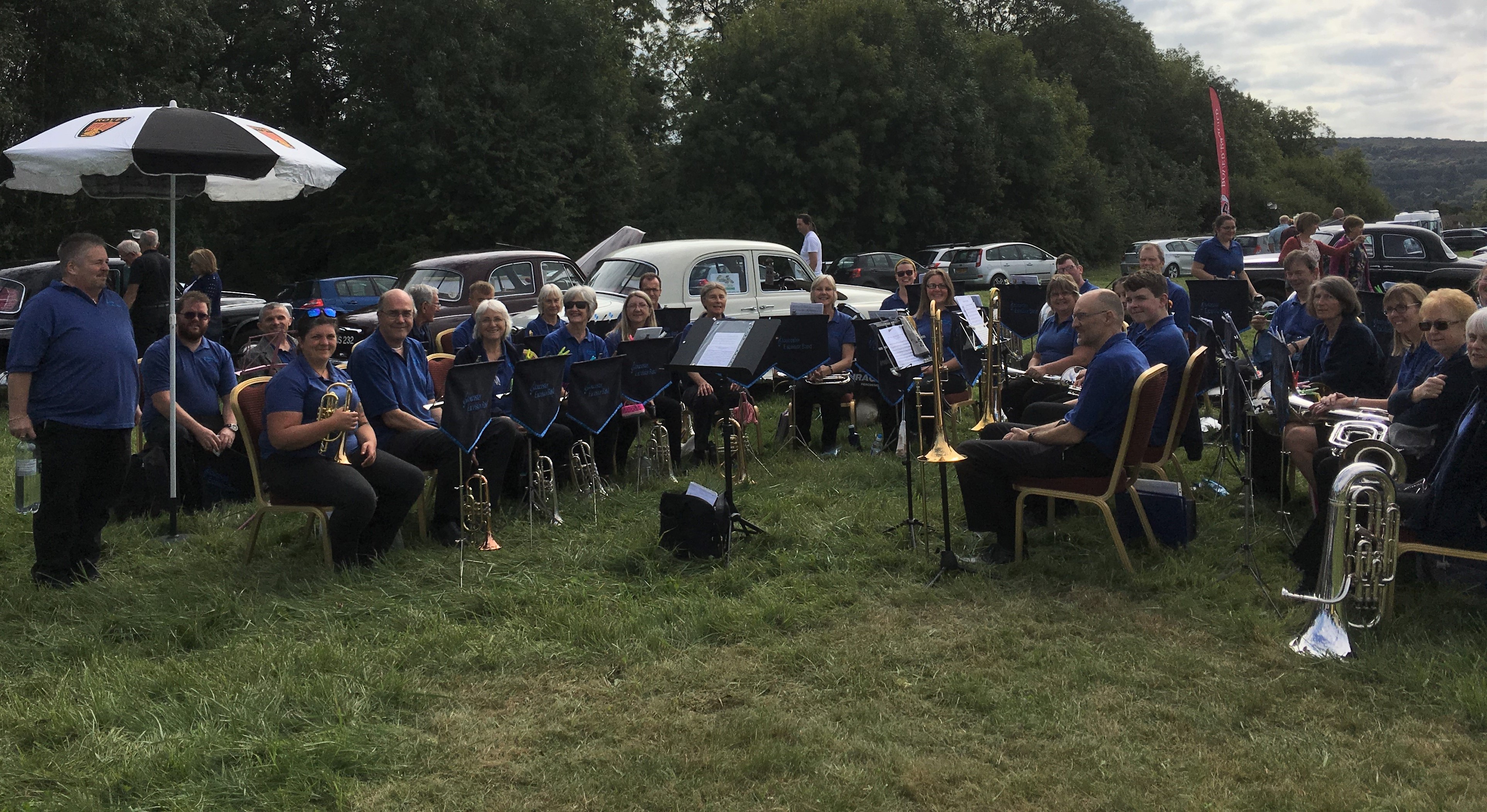 Full band group photo